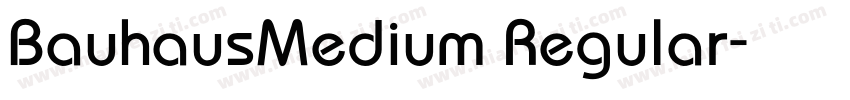 BauhausMedium Regular字体转换